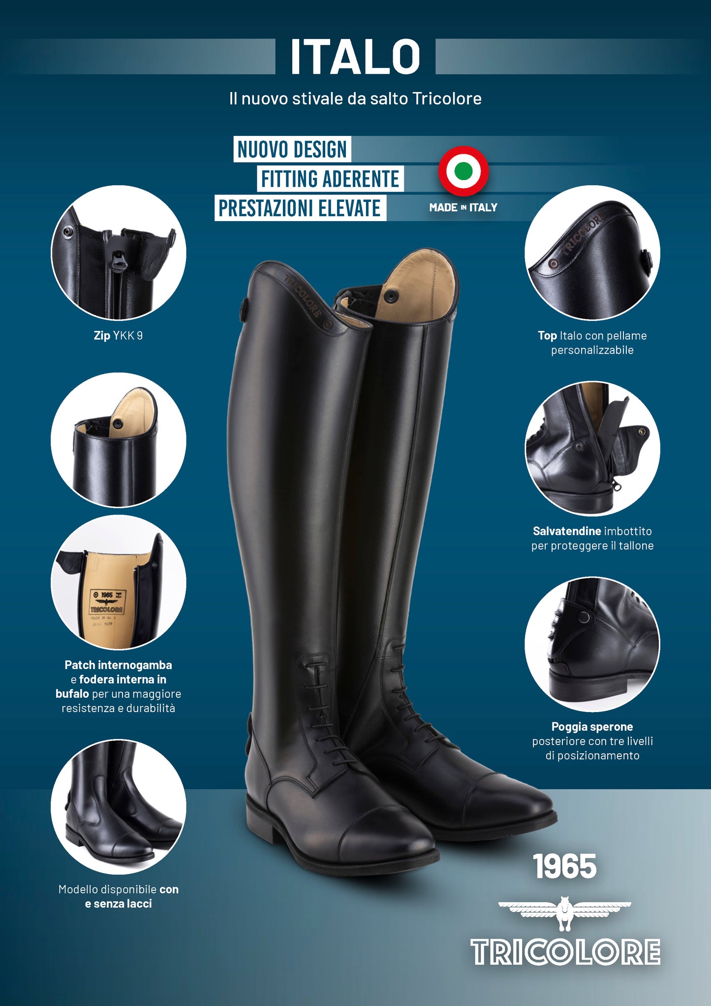 Tricolore DeNiro ITALO Tall boot IN STOCK