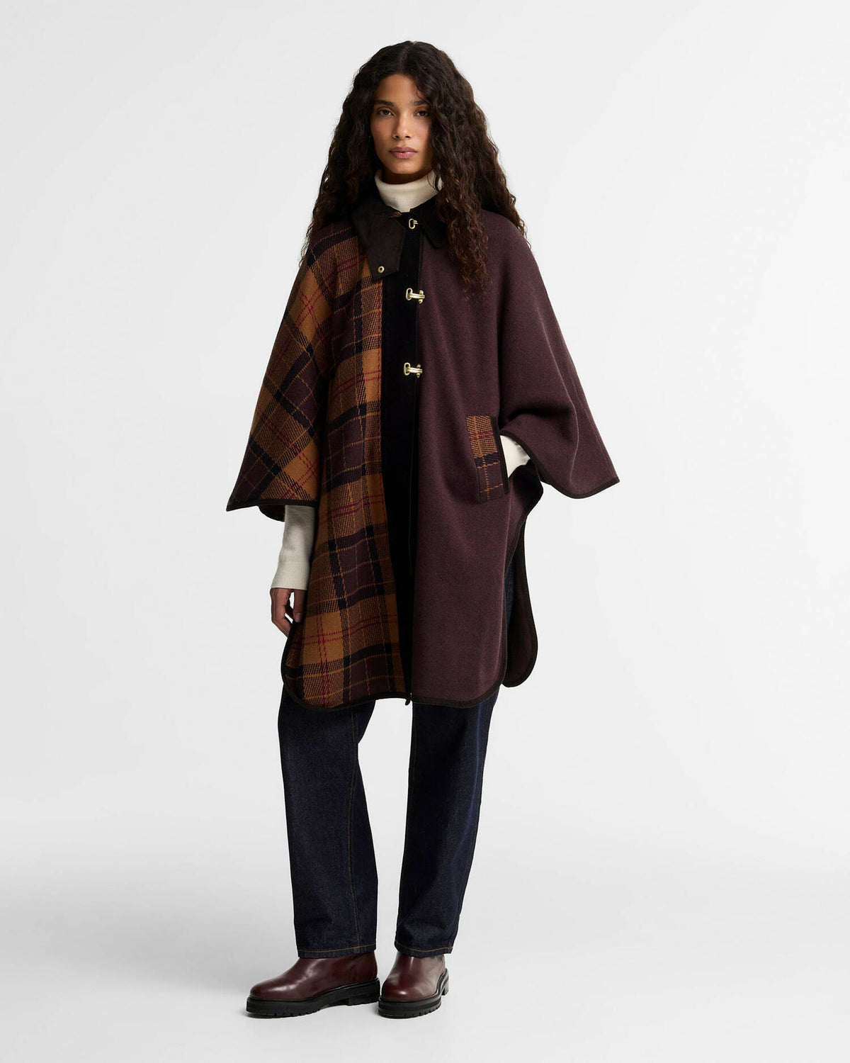 Barbour Elva Wool-Blend Cape