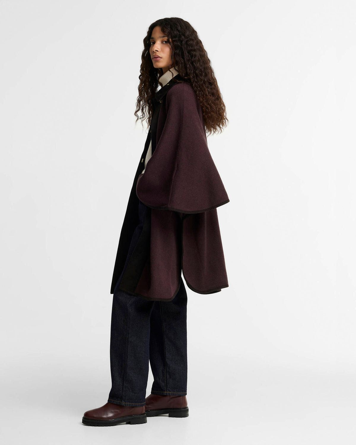 Barbour Elva Wool-Blend Cape