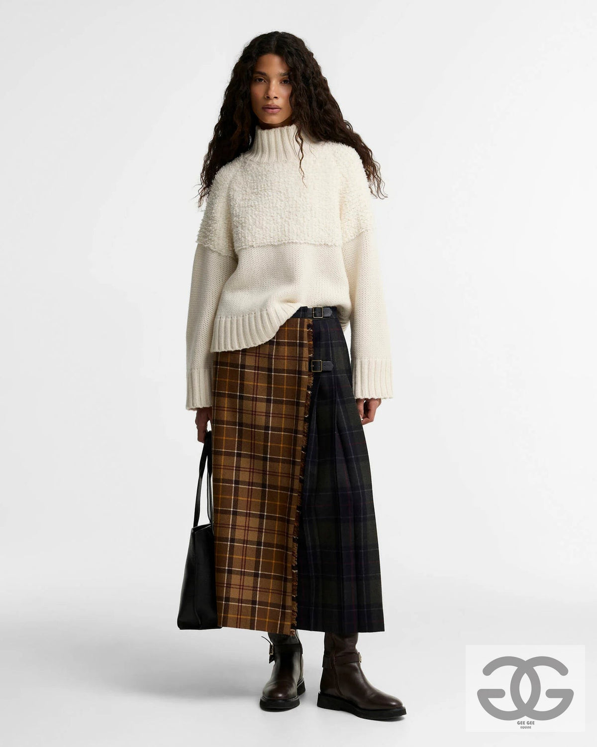 Barbour Hazelwood Tartan Midi Skirt
