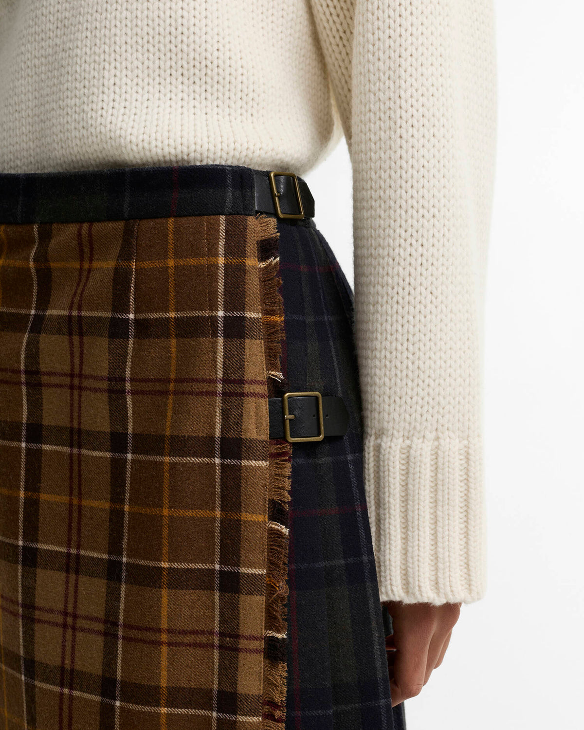 Barbour Hazelwood Tartan Midi Skirt