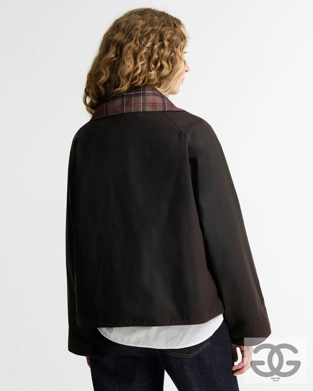 Barbour Icons Tartan Collar Spey Waxed Jacket
