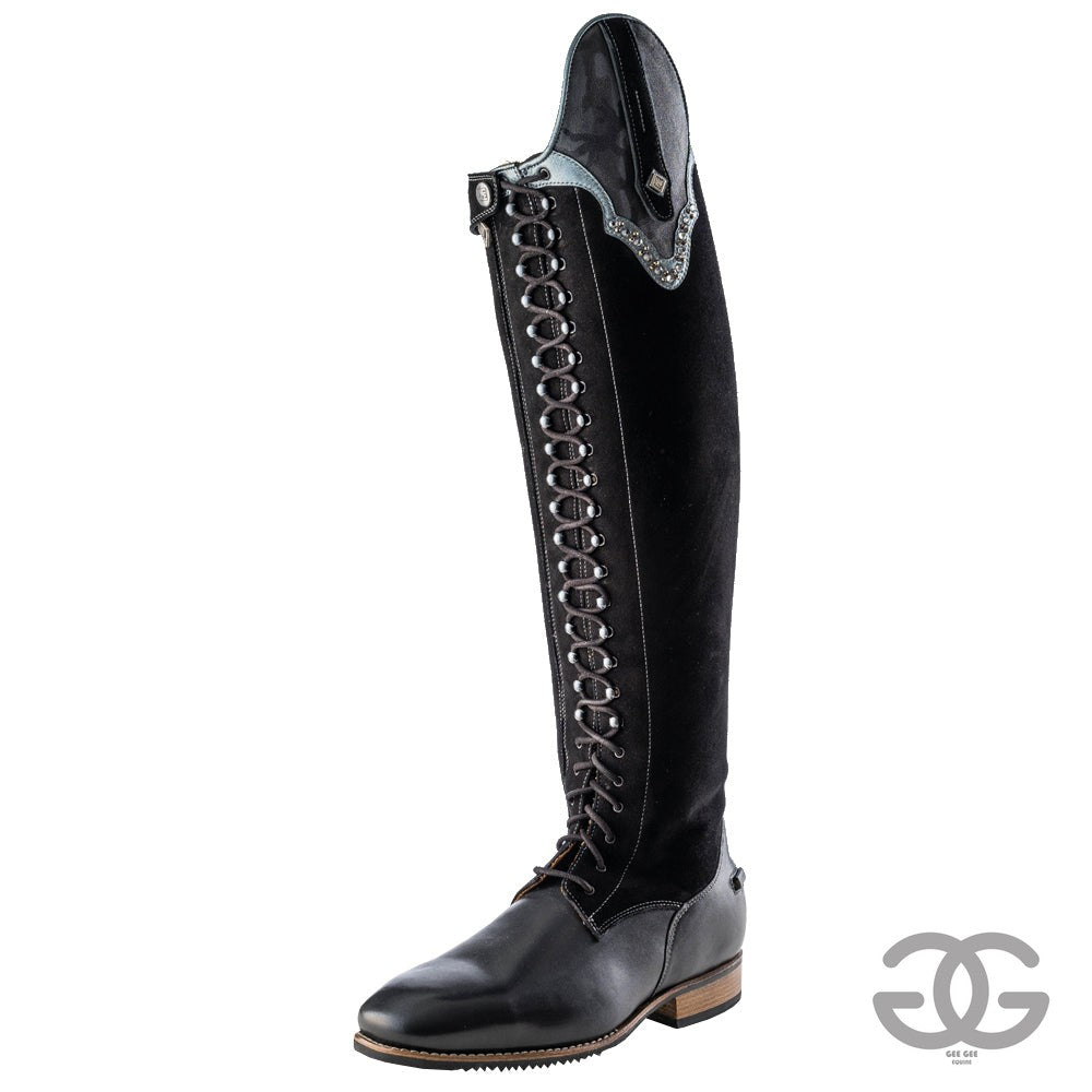 Deniro Savage Camouflage Lace Boot with sparkle