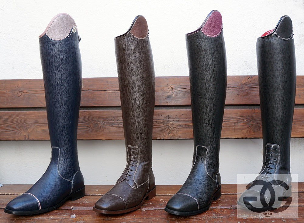 Deniro Salentino pebble leather Tall Boot