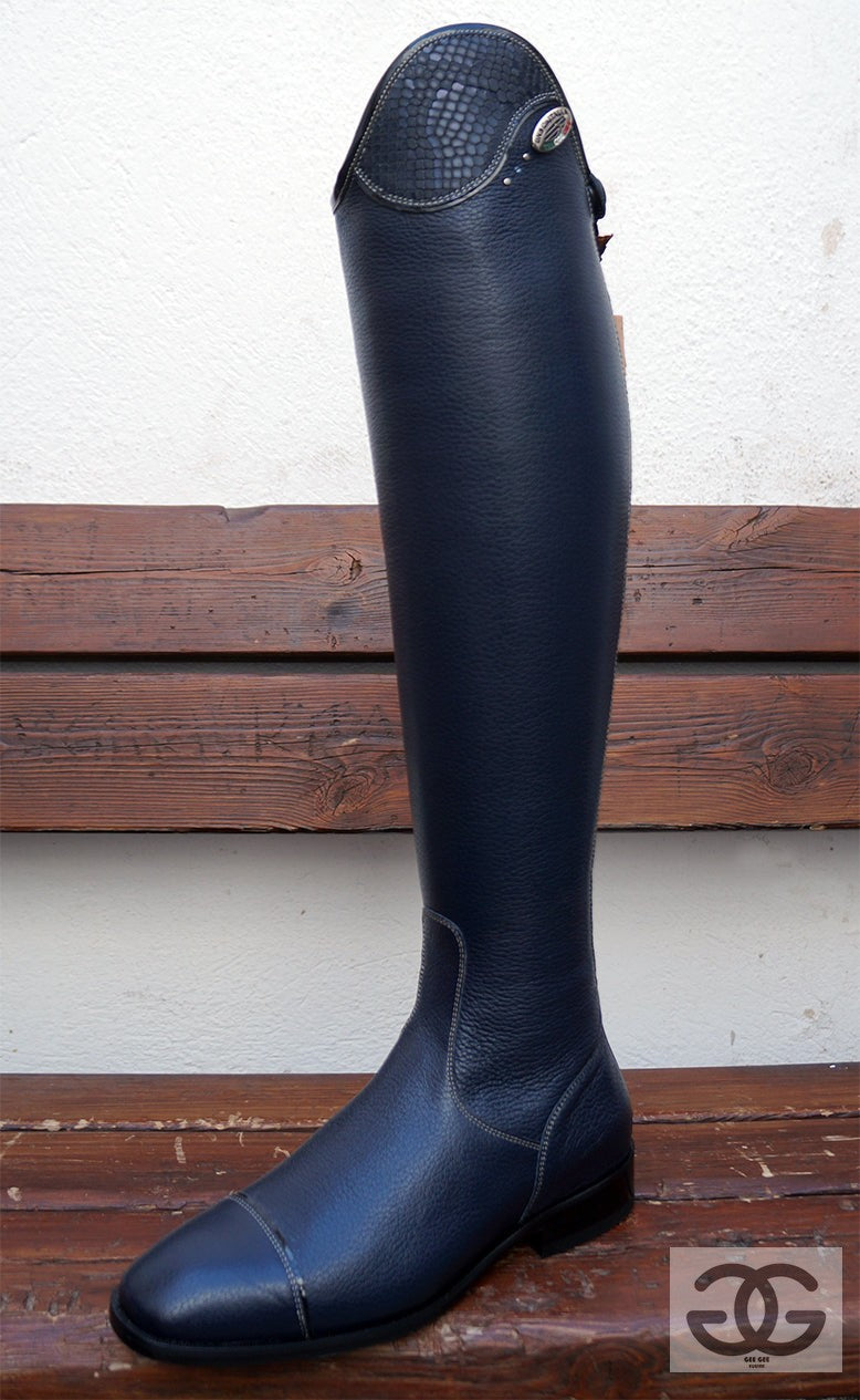 Deniro Salentino pebble leather Tall Boot