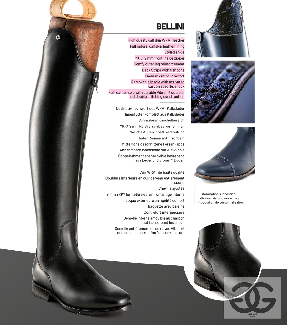 DeNiro Classic Dressage Boot S8601