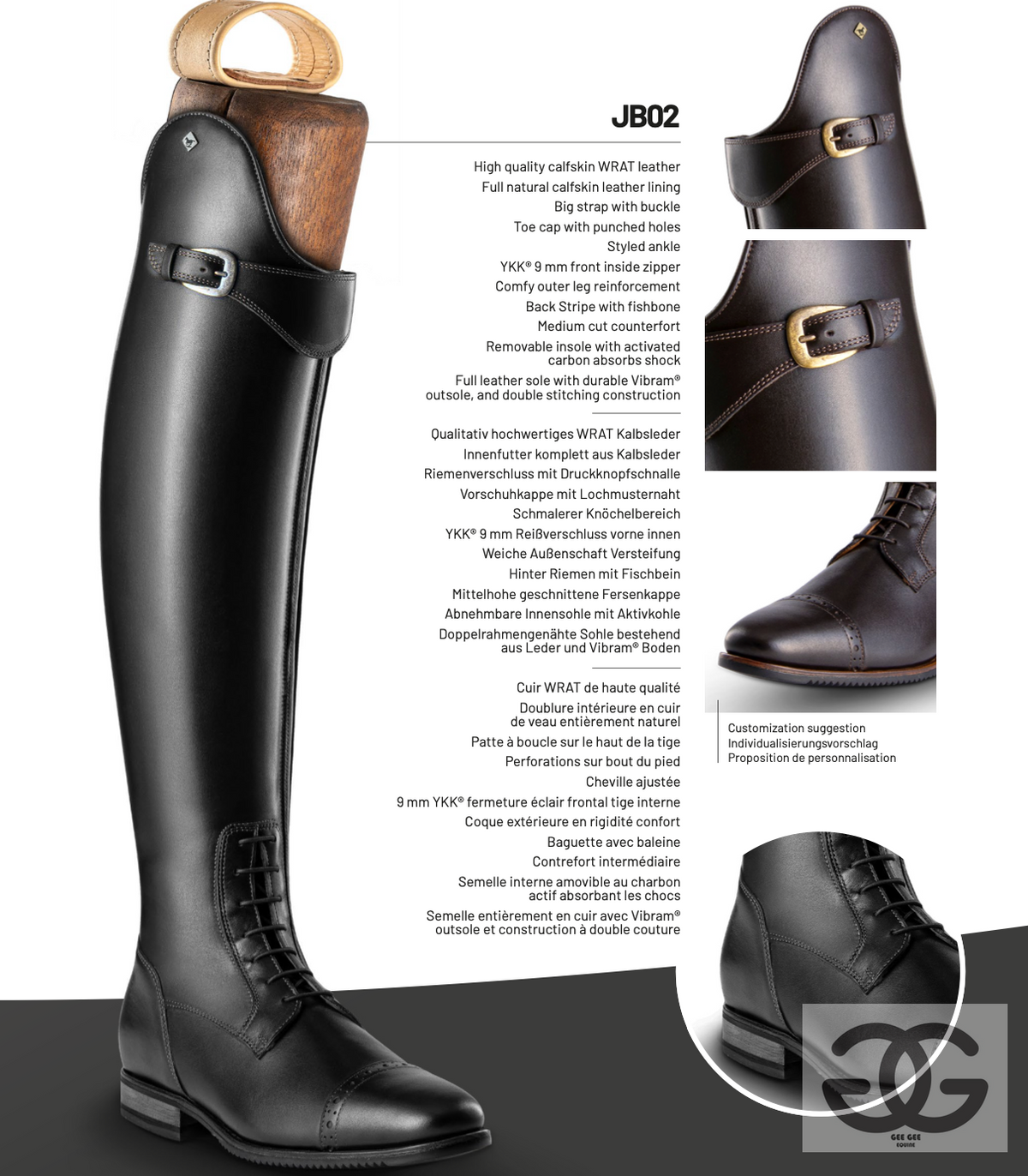 DeNiro JB Laced Dressage Boot