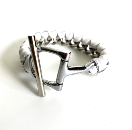 Gee Gee Equine AtelierCG™ Bandit Studchain Bracelet: Stylish Equestrian Accessory