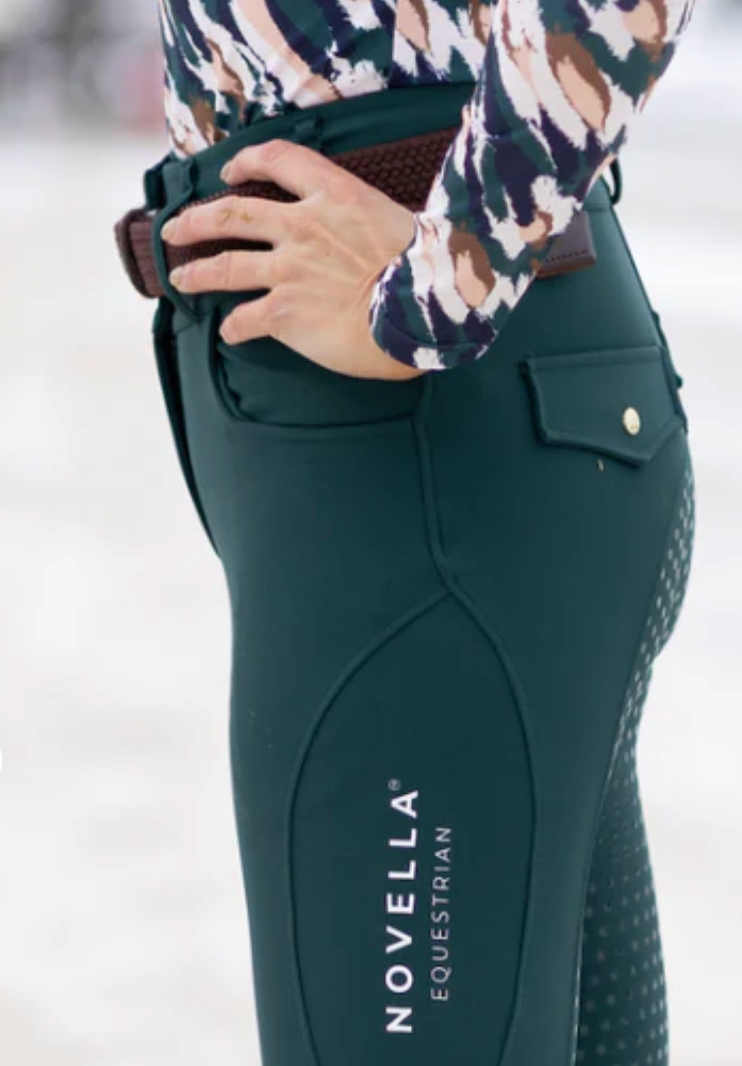 Novella The always Fit Pine Green full seat breech