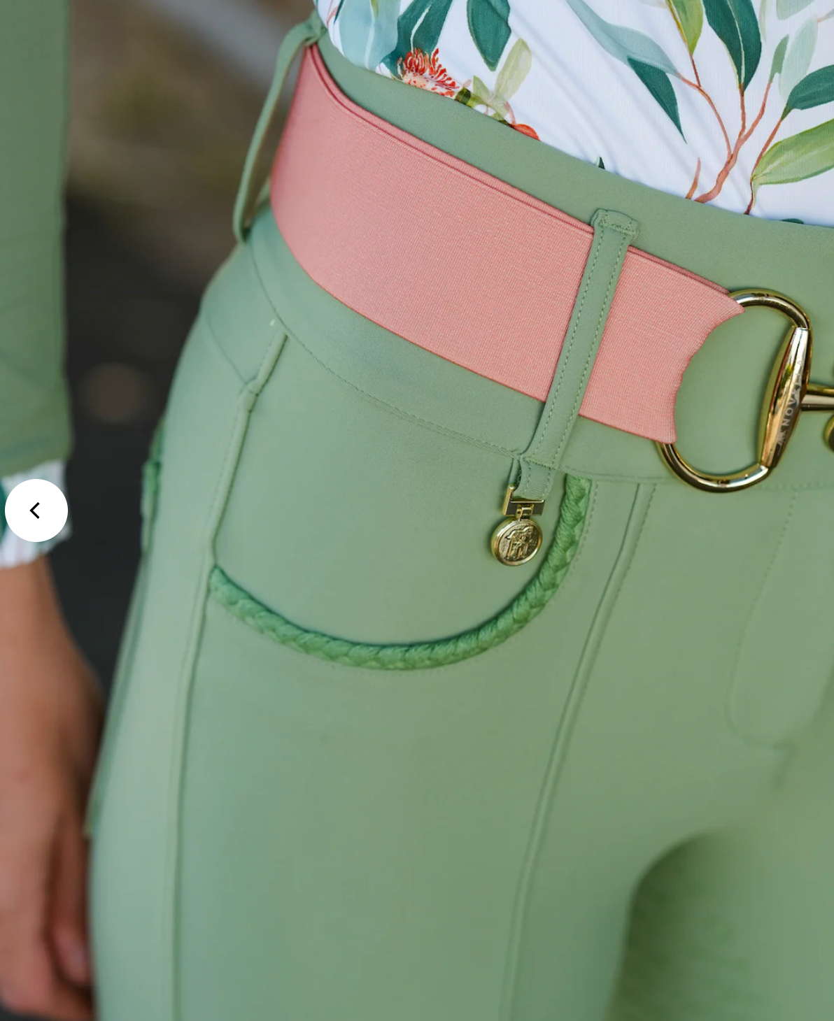 NOVELLA The Braided Full-Seat Breech (Spring Sage)
