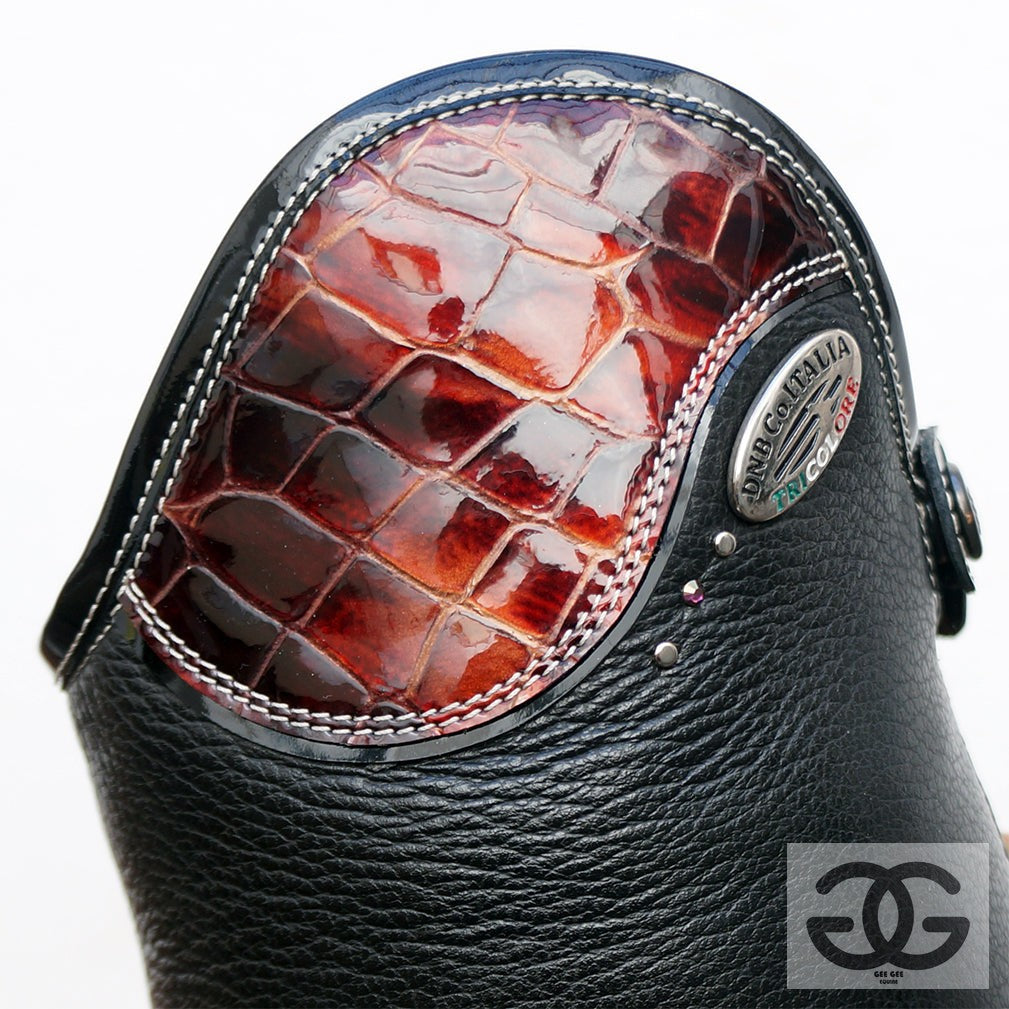 Deniro Salentino pebble leather Tall Boot