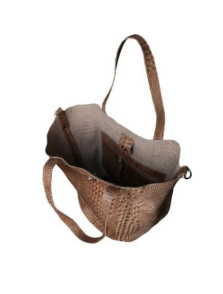 Gee Gee Med Leather Bucket Bag Sand