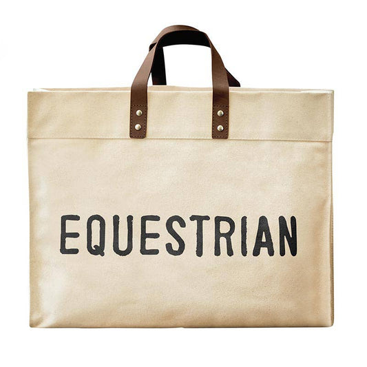 Equetrian Canvas Tote