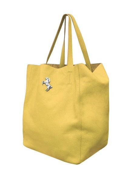 Big Leather Bag Yellow