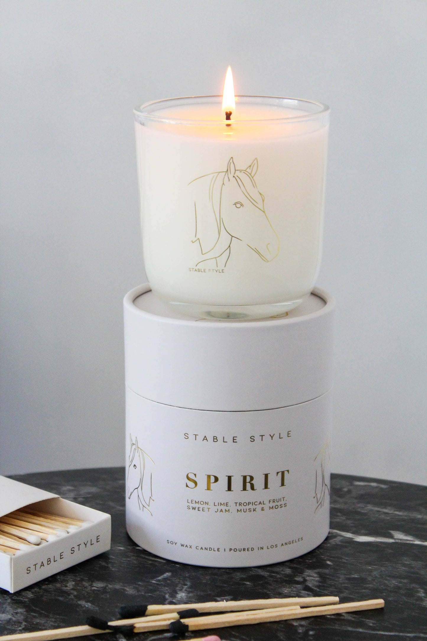 Stable Style Horse Soy Wax Candle - Spirit 