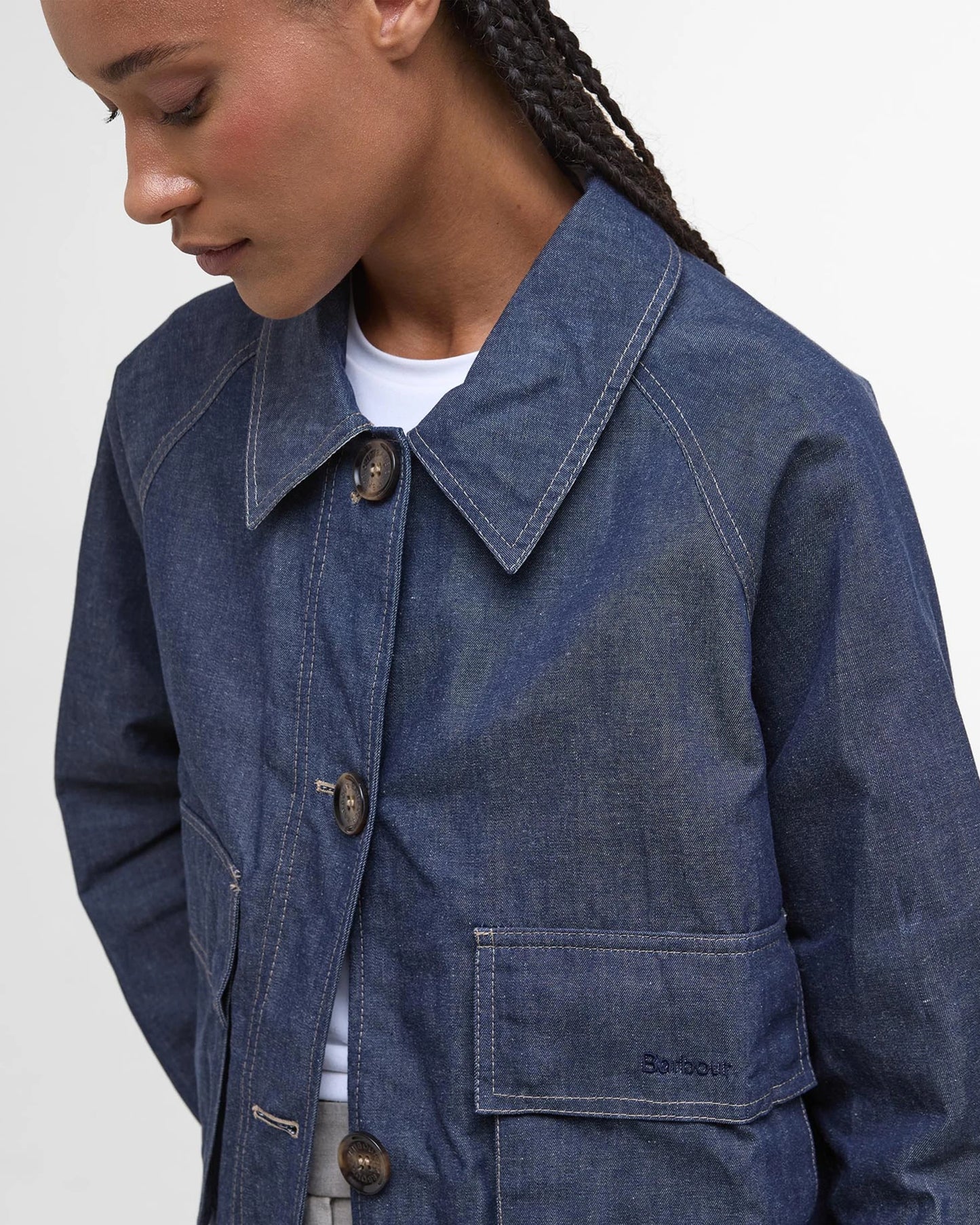 Barbour Denim Demi Showerproof Jacket