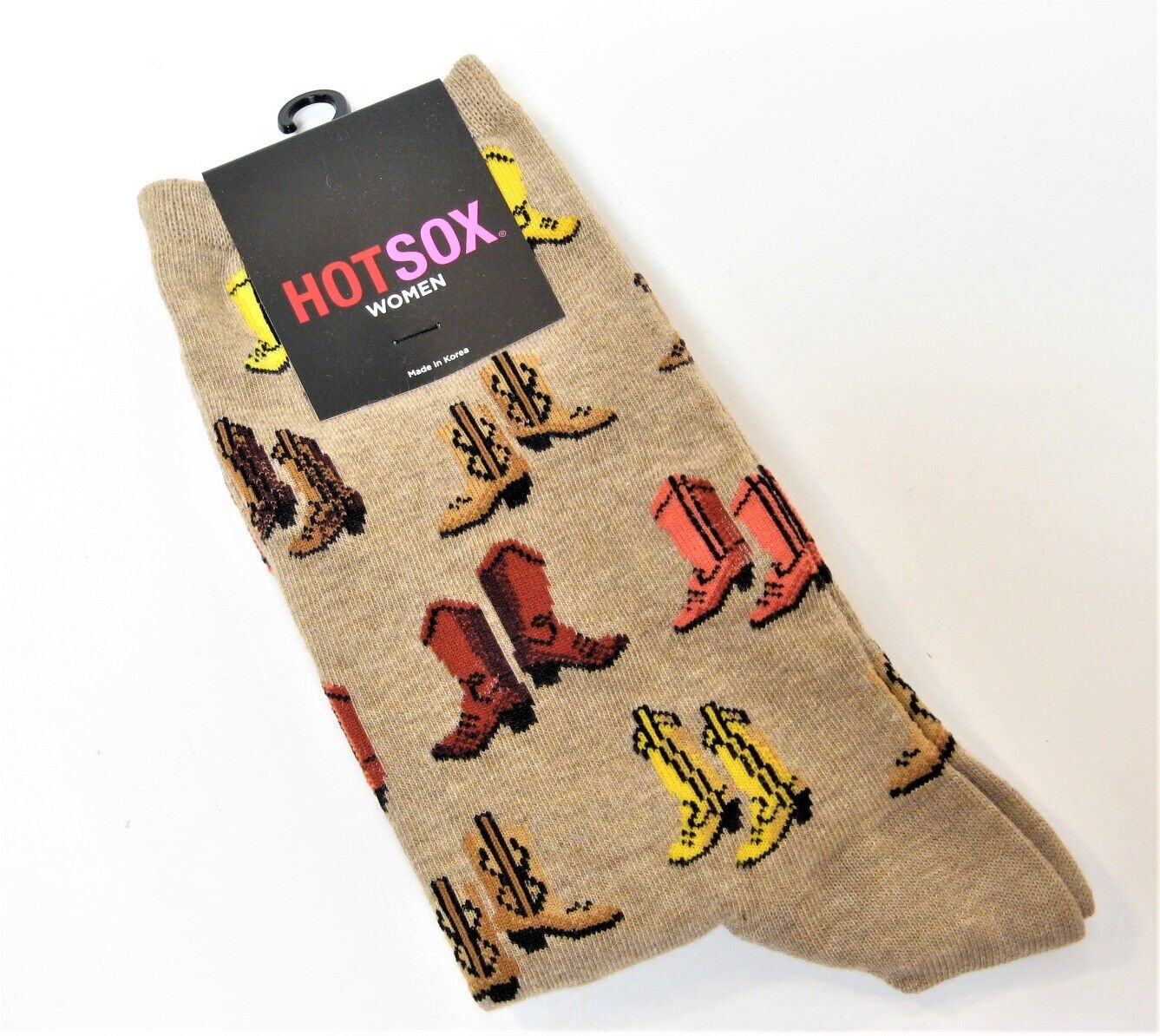 Hot Sox Women's Western Boot Crew Socks