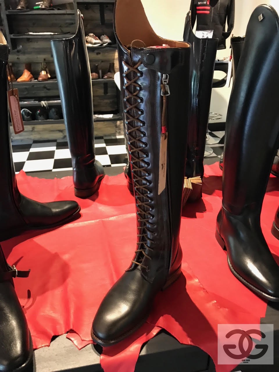 Deniro Laced brushed Dressage boot