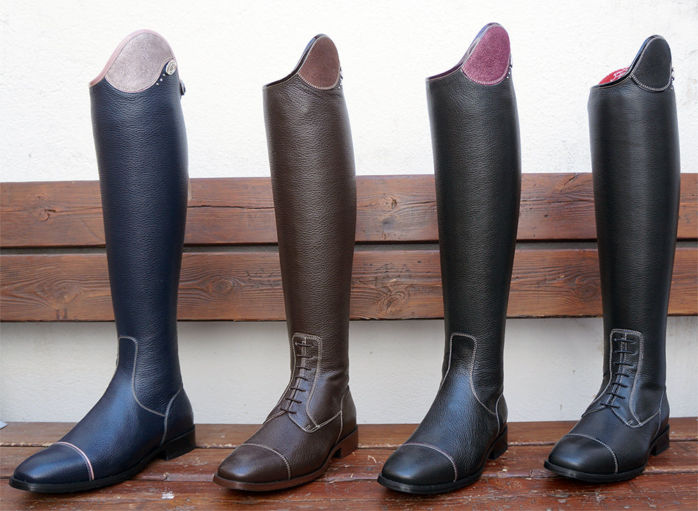 Deniro Salentino pebble leather Tall Boot