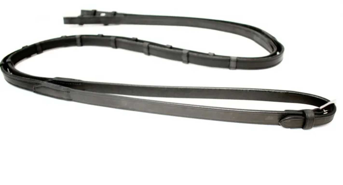 Gee Gee Equine Antares Signature Dressage Soft "Grip" Reins with Leather Loops