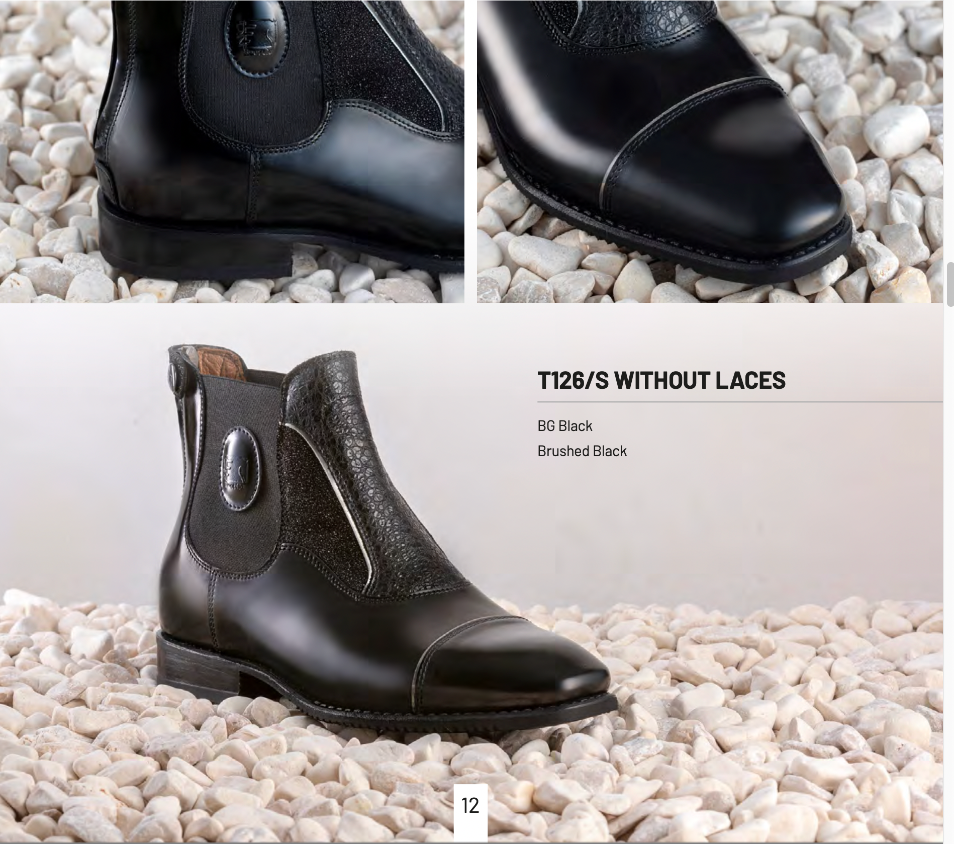 DeNiro custom  Black Paddock boot in stock