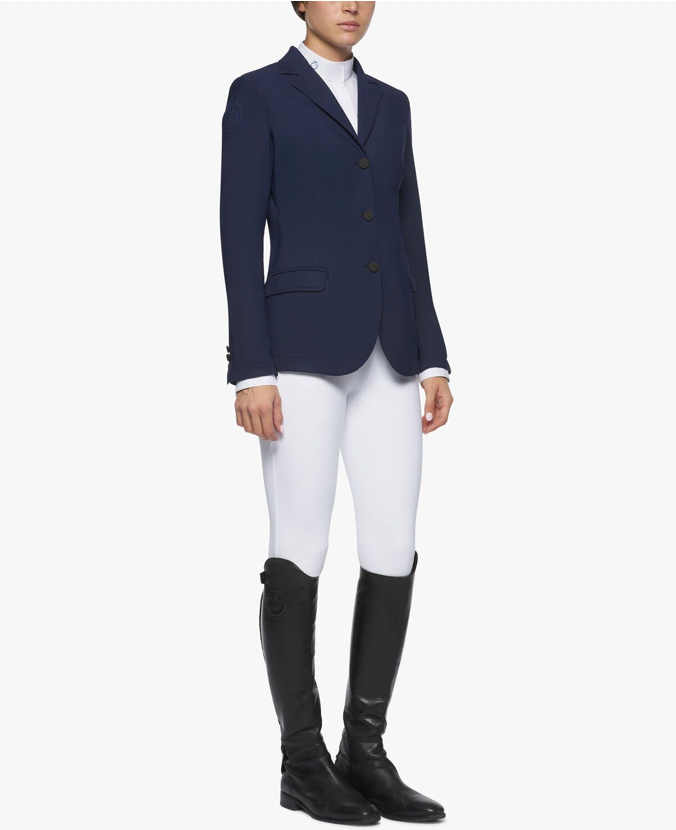 Cavalleria Toscana American Jersey Riding Jacket Light Navy - Equestrian Apparel Sale | Gee Gee Equine 
