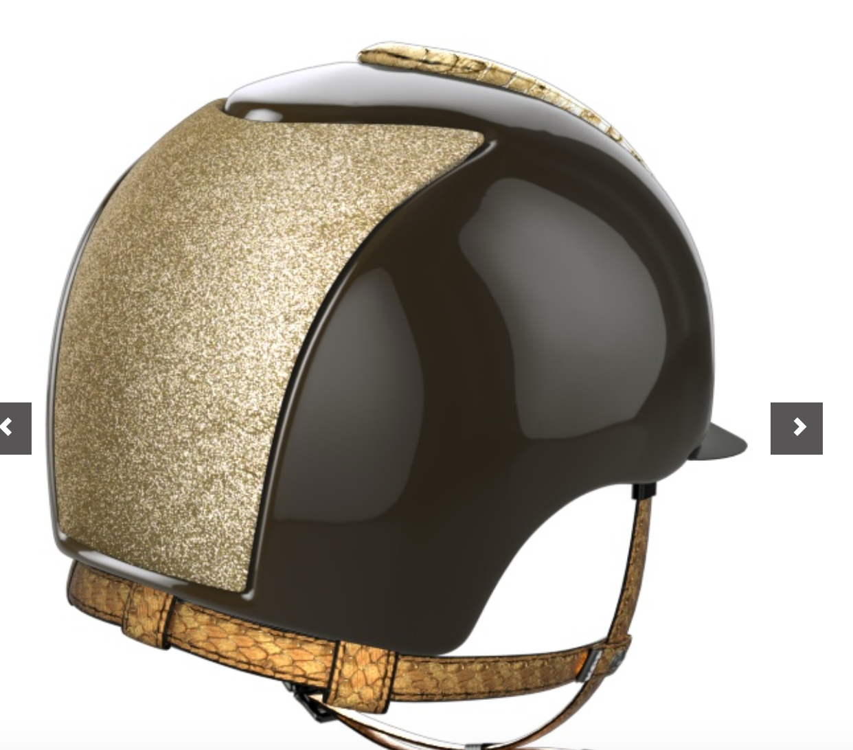Måltid brænde Derive Kep Custom Gold Helmet - Gee Gee Equine